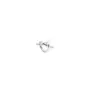 Jane Kønig Big Tied Heart Stud Kolczyk Single Srebrny BTHS-AW25-S
