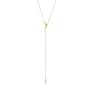 Jane Kønig Half Moon NO. 2 Tie Necklace Naszyjnik Pozłacana stal nierdzewna HMTN-AW26-SS-G