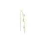 Jane Kønig Small Half Moon NO. 2 Chain earring Kolczyk Single Stal nierdzewna SHMC-AW26-SS-G