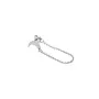 Jane Kønig Single Half Moon NO. 2 Chain Stud Kolczyk Single Stal nierdzewna SHMS-AW26-SS-S