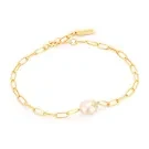 Ania Haie Pearl Power Bransoletka Pozłacany srebrny B043-03G