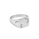 Jane Kønig Half Moon NO. 2 Signet Ring Pierścionek Stal nierdzewna HMSR-AW26-SS-S