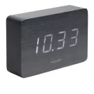 Karlsson Alarm Clock Square Budzik KA5653BK