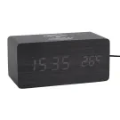 Karlsson Alarm clock Block w. phone charger Budzik KA5933BK