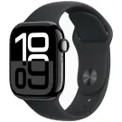 Apple Watch Series 10 GPS 42mm Jet Black Aluminium Sport Band M/L MWWF3