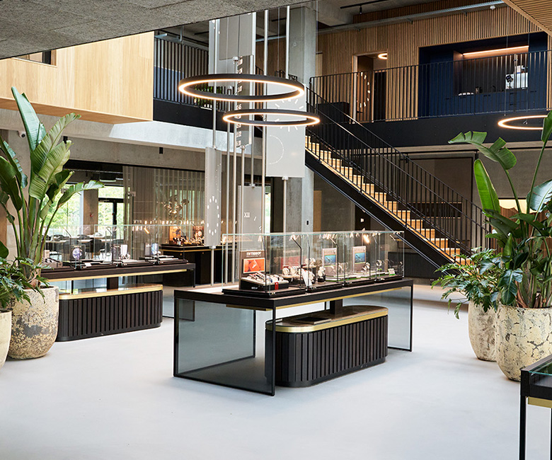 Sklep Ditur w Hasselager od wewnątrz